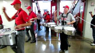 OSUMB Alumni Band Percussion Enters Skull Session 9 22 2012 OSU vs UAB [upl. by Pirnot]