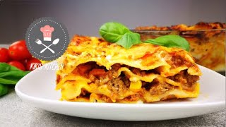 Leckere Lasagne  Bolognese  Bechamel Sauce  Mein Lieblingsrezept für Lasagne  Kikis Kitchen [upl. by Elleynod944]