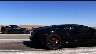 Aventador vs GTR [upl. by Harrat55]