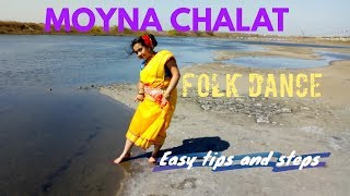 Moyna chalat chalatmoina chalak chalakBengali folk danceIndian folk dance step [upl. by Naro2]