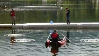 Henrik Haupt  Trout accuracy World Championship in flycasting Fagernes 2012 [upl. by Tiffanle650]