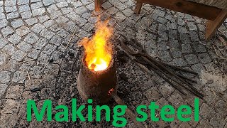 Making steel in Aristotle furnace [upl. by Kinchen]