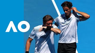 HerbertMahut v HarrisonQuerrey match highlights SF  Australian Open 2019 [upl. by Igig]