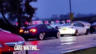 Teslas queue to charge at Tebay Services Dec 27th 2022 [upl. by Feingold448]