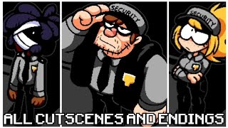 Five Nights at Frickbear’s 3 Demo  ALL CUTSCENES AND ENDINGS JEREMY MIKE AND VANESSA [upl. by Masson]