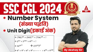 All Types of Unit Digit  Number System in Maths for SSC CGL 2024  Akshay Awasthi [upl. by Ativel]