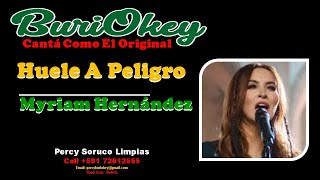 KaraOke  Huele A Peligro Original  Myriam Hernández  BuriOkey [upl. by Windy]