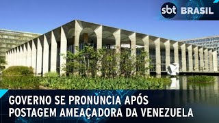 Governo se diz surpreso com tom ofensivo da Venezuela em postagem  SBT Brasil 011124 [upl. by Schlenger525]