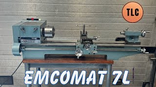 Emco Emcomat 7 Long Bed Lathe Svarv Tornio Tokarka Drehmaschine Drehbank [upl. by Esyned87]