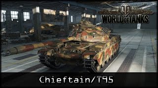 World of Tanks  Live ChieftainT95 Premium  deutsch  gameplay [upl. by Nosam]