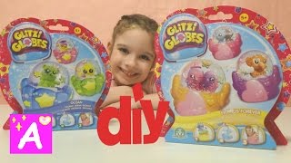 GLITZI GLOBES pets playset Kids Toys DIY блестящие шары Glitzi globes с водой и блестками внутри [upl. by Adnarym]