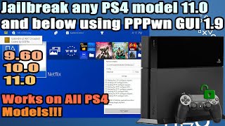 How to jailbreak any PS4 110 and below using PPPwn GUI 19 [upl. by Haimehen608]