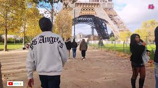 Tour of Eiffel Tower 🇫🇷 2nd Days  by road European 🇪🇺  Paris France kazibabu paris france [upl. by Shela]