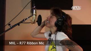 MXL  Female Vocal R77 Ribbon Mic 1080mov [upl. by Nahij]