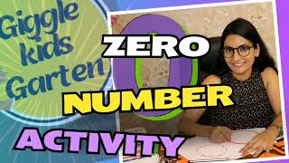 ZERO Number Activity  Kindergarten  Kids Learning [upl. by Norrat]