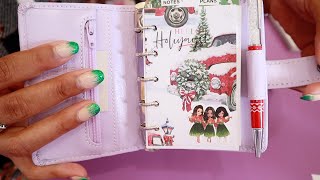 2023 CHRISTMAS SETUP IN MY FILOFAX MINI PLANNER [upl. by Pollyanna]