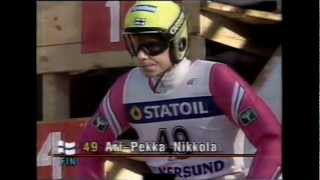 Skiflug WM 1990 Vikersund  Teil 2 [upl. by Ahsoyek408]