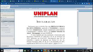 UNIPLAN COMO SOLICITAR DECLARAÇÕES [upl. by Ledua]