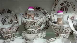 Melamine dinner set Hyderabadi 9247237761 subscribe Karen jazakh allah khair Syed Amjad Ali [upl. by Whiney]