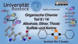 Einführung in die Organische Chemie Teil 8 Alkohole Ether Thiole Sulfide und Amine [upl. by Khorma280]