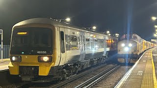 RARE double 37s on UTU train at Orpington with lots of thrash [upl. by Moguel]