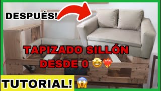 COMO TAPIZAR SILLON PASO A PASO EPISODIO 1 [upl. by Dugaid]