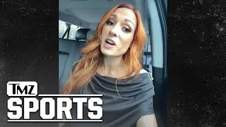 Becky Lynchs Advice To Ronda Rousey After Giving Birth Dont Come Back  TMZ [upl. by Kieger427]