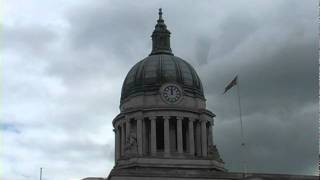 Nottingham Council House clock strikes 12dv [upl. by Oniuqa739]