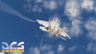 F22 Dogfights 2 Su57s dcs [upl. by Mauldon615]