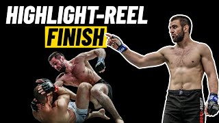 Kiamrian Abbasov’s HIGHLIGHTREEL Finish Of Yushin Okami [upl. by Boulanger61]