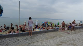 Walking by the Polychrono beach Halkidiki Greece Day Walking Tour 4K 60FPS [upl. by Arbmat]