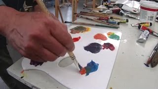 Cobra Water Mixable Oils  Lesson 8  Colour Mixing [upl. by Nosac282]