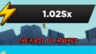 THE FIRST 1SX ENERGY IN ROBLOX STRONGMAN SIMULATOR [upl. by Anissej]