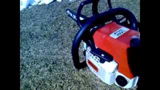 Stihl 023 L low noisechainsaw Wood [upl. by Latta]