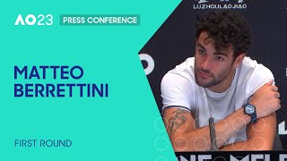 Matteo Berrettini Press Conference  Australian Open 2023 First Round [upl. by Maryann]