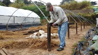 Montagem de Estufa Agrícola com ARCOS METÁLICOS  parte 5 [upl. by Atsed]