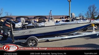 2024 Xpress H20 Bay Boat Two tone Midnight Blue Silver Yamaha Vmax 115 F amp S Yamaha and Marine [upl. by Akirehs280]