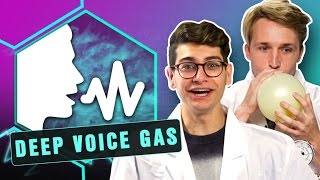 CRAZY DEEP VOICE GAS EXPERIMENT Smosh Lab [upl. by Jodie]