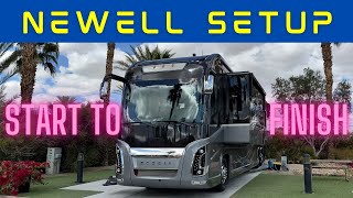 Newell Site Setup with Coach 1524  From Approach to Full Hookups [upl. by Urbain808]