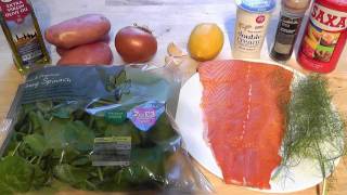 How to cook Salmon amp Spinach oven bake recipe [upl. by Irdua]