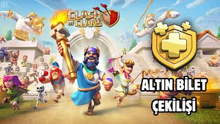 YENİ  ALTIN BİLET ÇEKİLİŞİ  BEDAVA KOSTÜM Clash of Clans [upl. by Ramahs594]