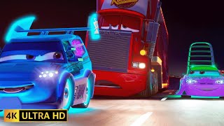 Cars Tuner Street Racer Scene Mack Falls Asleep McQueen Gets Lost Cars 2006 Remastered 4K 60FPS [upl. by Eliades]