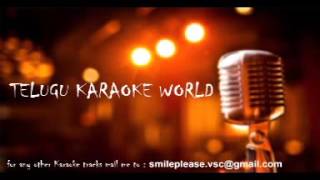 Vasthane Vasthane Karaoke  Soggade Chinni Nayana  Telugu Karaoke World [upl. by Nylecyoj]