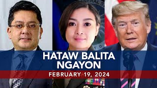 UNTV HATAW BALITA  February 19 2024 [upl. by Thomey]