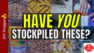 20 LongTerm Survival Foods You NEED To Stockpile [upl. by Marvella]