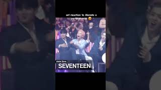 Seventeen Reaction to Monsta x performance 😍🫶🏻❤️ monstax seventeen fypシ [upl. by Ahseiyn]