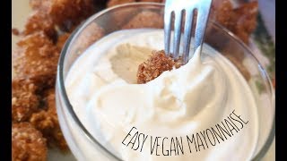 Εύκολη Βίγκαν Μαγιονέζα  Easy vegan mayonnaise  No Egg Mayonnaise [upl. by Annitsirhc630]