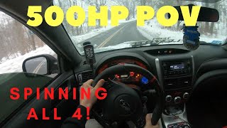 500HP  E85  6SPD  WRX TEARS UP THE STREETS POV [upl. by Armbruster]