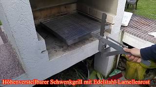 Grillen wie ein Profi Holzkohlegrill Edelstahlgrill Schwenkgrill [upl. by Ilam116]