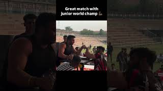 Siddhant kathuria vs aabhas rana royal samarpan armwrestling siddhanth armwrestlingchampions [upl. by Annala]